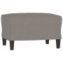 Sofá de 3 plazas con taburete de tela gris taupe 180 cm von , Sofas - Ref: Foro24-3201142, Preis: 312,70 €, Rabatt: %