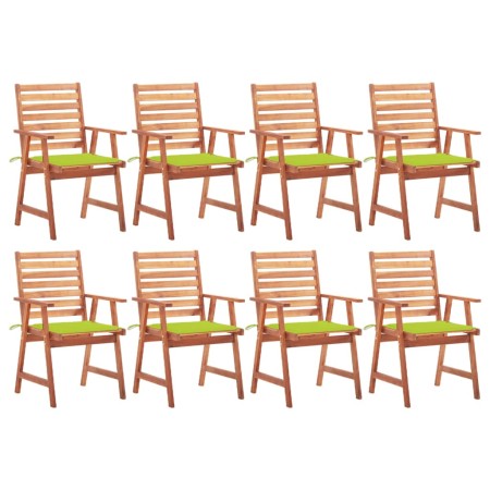Sillas comedor de jardín y cojines 8 uds madera maciza acacia von , Gartenstühle - Ref: Foro24-3078385, Preis: 573,89 €, Raba...