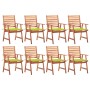 Sillas comedor de jardín y cojines 8 uds madera maciza acacia von , Gartenstühle - Ref: Foro24-3078385, Preis: 573,89 €, Raba...