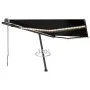 Toldo automático con LED y sensor de viento antracita 450x300cm de vidaXL, Toldos - Ref: Foro24-3069774, Precio: 787,06 €, De...
