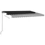 Toldo automático con LED y sensor de viento antracita 450x300cm de vidaXL, Toldos - Ref: Foro24-3069774, Precio: 787,06 €, De...