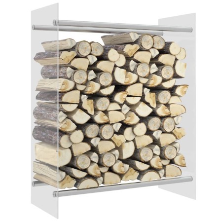 Transparenter Holzhalter aus gehärtetem Glas, 80 x 35 x 100 cm von vidaXL, Zubehör für Taschen und Brennholzhalter - Ref: For...