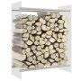 Transparenter Holzhalter aus gehärtetem Glas, 80 x 35 x 100 cm von vidaXL, Zubehör für Taschen und Brennholzhalter - Ref: For...