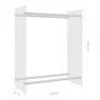 Transparenter Holzhalter aus gehärtetem Glas, 80 x 35 x 100 cm von vidaXL, Zubehör für Taschen und Brennholzhalter - Ref: For...