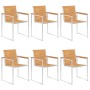Sillas de jardín y cojines 6 unidades madera maciza de acacia by , Garden chairs - Ref: Foro24-3078590, Price: 815,02 €, Disc...