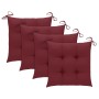 Sillas de jardín 4 unidades con cojines madera maciza teca von , Gartenstühle - Ref: Foro24-3078578, Preis: 553,89 €, Rabatt: %