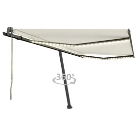 Automatische Markise mit LED-Windsensor Creme 400x300 cm von vidaXL, Markisen - Ref: Foro24-3069752, Preis: 693,62 €, Rabatt: %