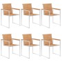 Sillas de jardín y cojines 6 unidades madera maciza de acacia by , Garden chairs - Ref: Foro24-3078600, Price: 832,13 €, Disc...