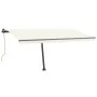 Automatic awning with LED wind sensor cream 400x300 cm by vidaXL, Awnings - Ref: Foro24-3069752, Price: 693,62 €, Discount: %
