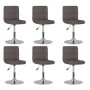 Sillas de comedor giratorias 6 unidades tela color gris taupe by , dining chairs - Ref: Foro24-3087467, Price: 309,53 €, Disc...