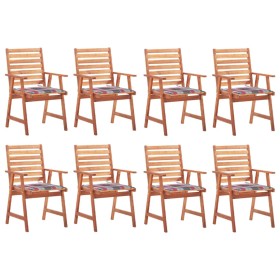 Sillas comedor de jardín y cojines 8 uds madera maciza acacia von , Gartenstühle - Ref: Foro24-3078387, Preis: 547,22 €, Raba...