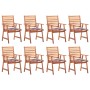 Sillas comedor de jardín y cojines 8 uds madera maciza acacia de , Sillas de jardín - Ref: Foro24-3078387, Precio: 547,22 €, ...