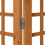 Biombo/Enrejado de 3 paneles madera maciza abeto 121x180,5 cm de , Divisores de ambientes - Ref: Foro24-316478, Precio: 89,56...