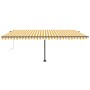 Toldo de pie automático amarillo y blanco 500x300 cm von , Markisen - Ref: Foro24-3069788, Preis: 587,68 €, Rabatt: %