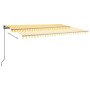 Toldo de pie automático amarillo y blanco 500x300 cm von , Markisen - Ref: Foro24-3069788, Preis: 587,68 €, Rabatt: %