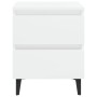 Mesitas de noche 2 uds contrachapada blanco brillo 40x35x50 cm de , Mesitas de noche - Ref: Foro24-805882, Precio: 105,97 €, ...
