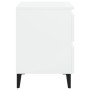 Mesitas de noche 2 uds contrachapada blanco brillo 40x35x50 cm de , Mesitas de noche - Ref: Foro24-805882, Precio: 105,97 €, ...