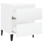 Mesitas de noche 2 uds contrachapada blanco brillo 40x35x50 cm de , Mesitas de noche - Ref: Foro24-805882, Precio: 105,97 €, ...