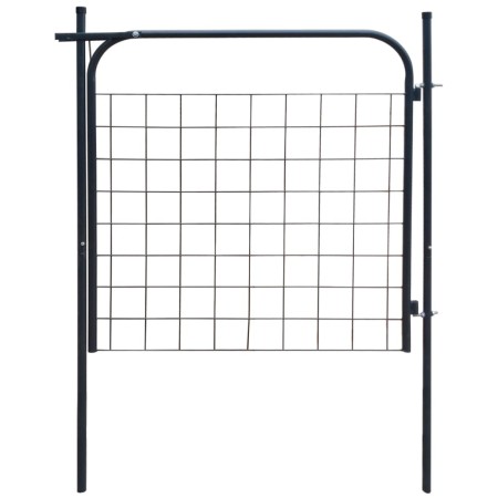 Puerta de valla de jardín 100x100 cm gris antracita by , garden gates - Ref: Foro24-142293, Price: 95,00 €, Discount: %