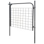 Puerta de valla de jardín 100x100 cm gris antracita by , garden gates - Ref: Foro24-142293, Price: 95,00 €, Discount: %