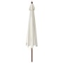 Sombrilla de jardín con poste de madera color arena 400x273 cm by , Umbrellas - Ref: Foro24-363175, Price: 132,07 €, Discount: %