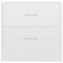 Mesita de noche madera contrachapada blanco brillo 40x30x40 cm de , Mesitas de noche - Ref: Foro24-801047, Precio: 61,64 €, D...