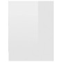 Mesita de noche madera contrachapada blanco brillo 40x30x40 cm de , Mesitas de noche - Ref: Foro24-801047, Precio: 61,64 €, D...