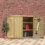 Caseta herramientas jardín madera pino impregnada 135x60x123 cm de , Cobertizos - Ref: Foro24-46359, Precio: 314,20 €