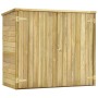 Caseta herramientas jardín madera pino impregnada 135x60x123 cm de , Cobertizos - Ref: Foro24-46359, Precio: 314,20 €