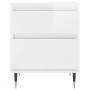 Mesita de noche madera contrachapada blanco brillo 40x35x50 cm de , Mesitas de noche - Ref: Foro24-830656, Precio: 47,01 €, D...