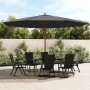 Sombrilla jardín con poste de madera gris antracita 400x273 cm by , Umbrellas - Ref: Foro24-363177, Price: 151,44 €, Discount: %