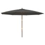 Sombrilla jardín con poste de madera gris antracita 400x273 cm by , Umbrellas - Ref: Foro24-363177, Price: 151,44 €, Discount: %