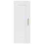 Armario de pared madera de ingeniería blanco brillo 35x34x90 cm