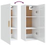Armario de pared madera de ingeniería blanco brillo 35x34x90 cm von , Regale und Regale - Ref: Foro24-812471, Preis: 52,94 €,...