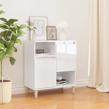 Aparador de madera contrachapada blanco brillante 60x35x70 cm de , Aparadores - Ref: Foro24-821142, Precio: 78,46 €, Descuent...