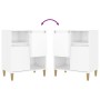 Aparador de madera contrachapada blanco brillante 60x35x70 cm de , Aparadores - Ref: Foro24-821142, Precio: 78,46 €, Descuent...