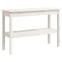 Mesa consola de madera maciza de pino blanco 110x40x75 cm de , Mesas auxiliares - Ref: Foro24-814300, Precio: 114,22 €, Descu...