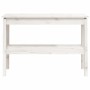 Mesa consola de madera maciza de pino blanco 110x40x75 cm de , Mesas auxiliares - Ref: Foro24-814300, Precio: 114,22 €, Descu...