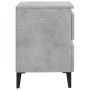 Mesita de noche madera contrachapada gris hormigón 40x35x50 cm by , Nightstands - Ref: Foro24-805877, Price: 57,34 €, Discoun...
