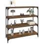 Estantería contrachapada y acero roble ahumado 100x33x100 cm von , Bücherregale und Regale - Ref: Foro24-819359, Preis: 79,44...