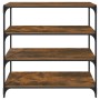 Estantería contrachapada y acero roble ahumado 100x33x100 cm von , Bücherregale und Regale - Ref: Foro24-819359, Preis: 79,44...