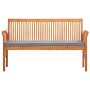 Banco de jardín 3 plazas con cojín madera maciza acacia 150 cm von , Gartenbänke - Ref: Foro24-45973, Preis: 222,95 €, Rabatt: %