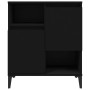 Aparador de madera contrachapada negro 60x35x70 cm de , Aparadores - Ref: Foro24-821149, Precio: 81,54 €