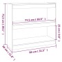 Estantería/divisor de espacios madera de pino 80x30x71,5 cm von , Bücherregale und Regale - Ref: Foro24-808183, Preis: 61,01 ...