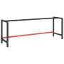 Estructura banco de trabajo metal negro y rojo mate 220x57x79cm by , Table legs - Ref: Foro24-151458, Price: 101,08 €, Discou...
