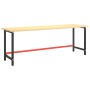 Estructura banco de trabajo metal negro y rojo mate 220x57x79cm by , Table legs - Ref: Foro24-151458, Price: 101,08 €, Discou...