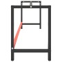 Estructura banco de trabajo metal negro y rojo mate 220x57x79cm by , Table legs - Ref: Foro24-151458, Price: 101,08 €, Discou...