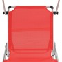 Tumbona plegable con techo aluminio y textileno roja von , Liegen - Ref: Foro24-44334, Preis: 88,22 €, Rabatt: %