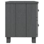 Mesita de noche HAMAR pino macizo gris oscuro 40x35x44,5 cm by , Nightstands - Ref: Foro24-340406, Price: 49,44 €, Discount: %