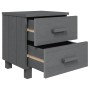 Mesita de noche HAMAR pino macizo gris oscuro 40x35x44,5 cm by , Nightstands - Ref: Foro24-340406, Price: 49,44 €, Discount: %
